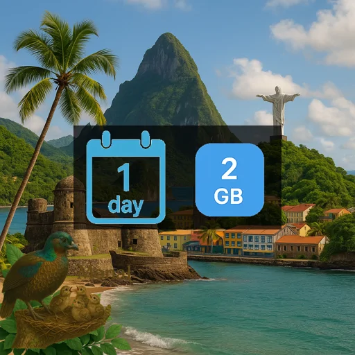 Saint Lucia 2GB/Day