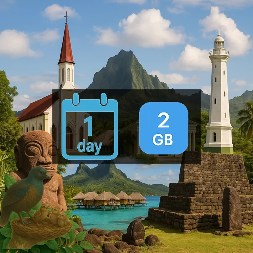 French Polynesia 2GB/Day
