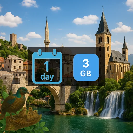Bosnia and Herzegovina 3GB/Day FUP1Mbps Unlimited