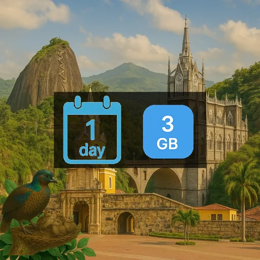 Colombia 3GB/Day FUP1Mbps Unlimited