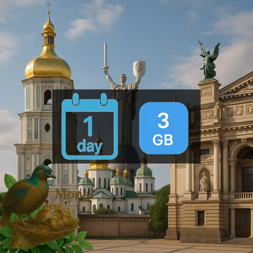 Ukraine 3GB/Day FUP1Mbps Unlimited