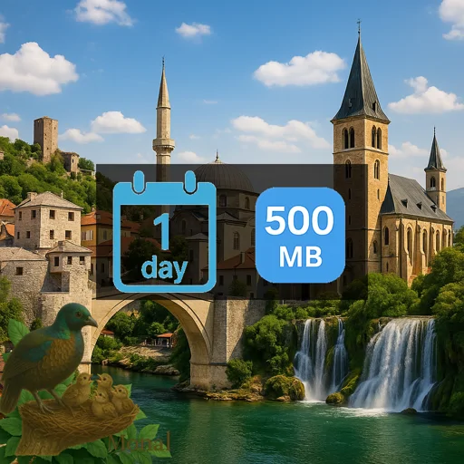 Bosnia and Herzegovina 500MB/Day