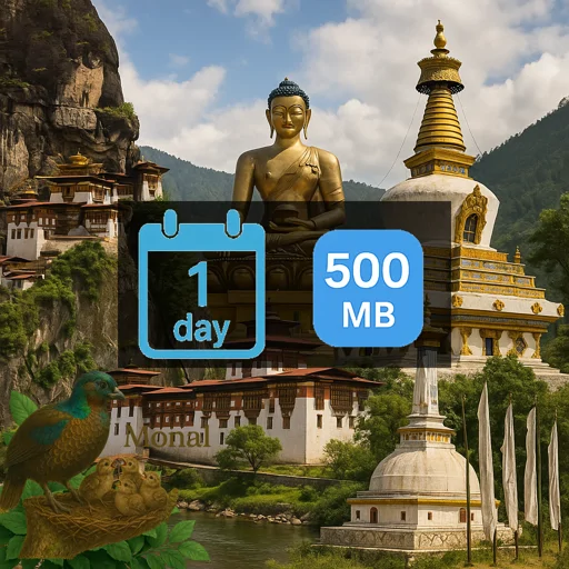 Bhutan 500MB/Day Unlimited