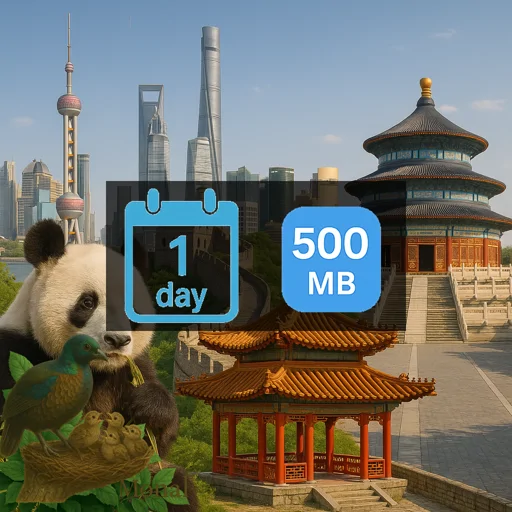 China 500MB/Day