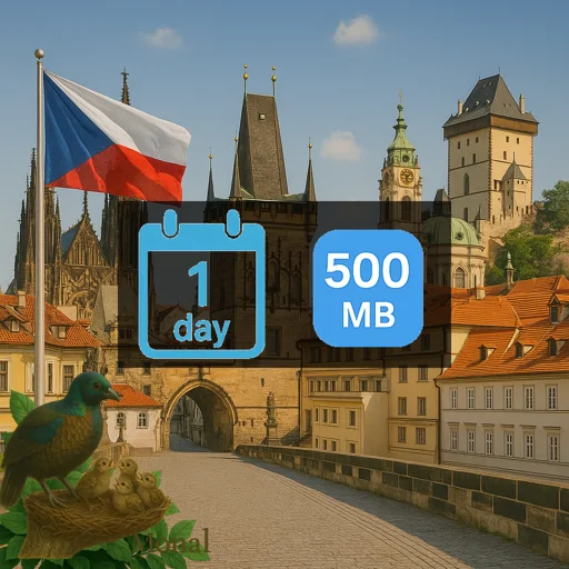 Czech Republic 500MB/Day