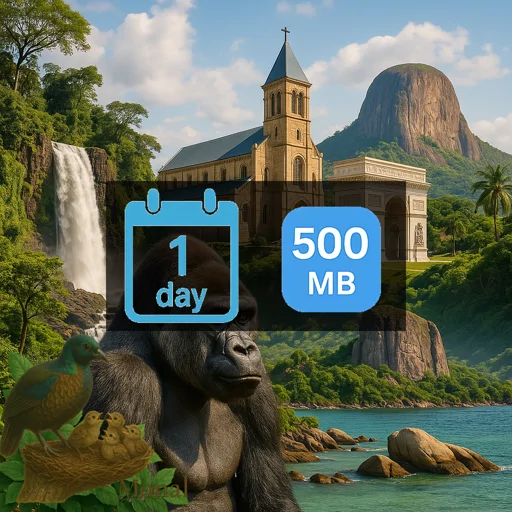 Gabon 500MB/Day Unlimited