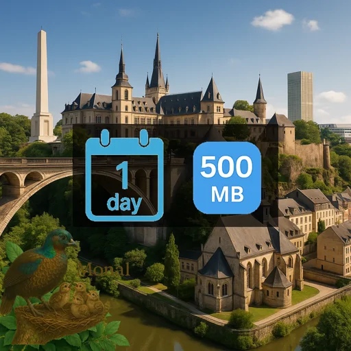 Luxembourg 500MB/Day