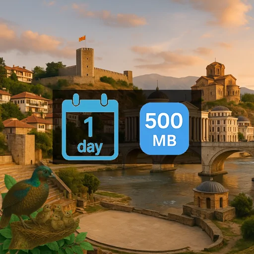 North Macedonia of 500MB/Day