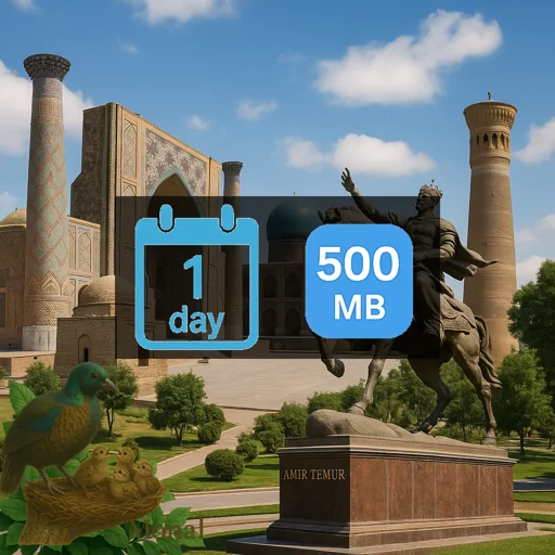 Uzbekistan 500MB/Day