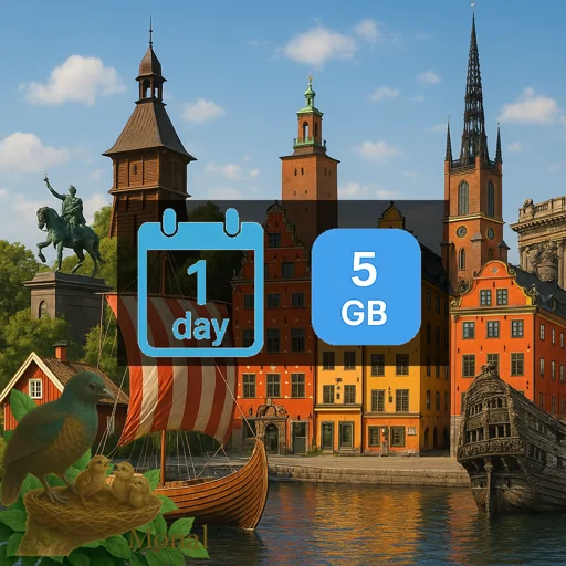Sweden 5GB/Day Unlimited