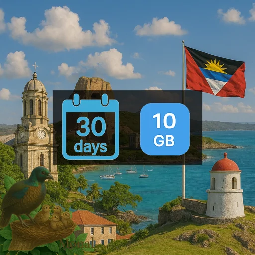 Antigua and Barbuda 10GB 30Days
