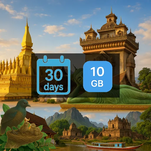 Laos 10GB 30Days Premium
