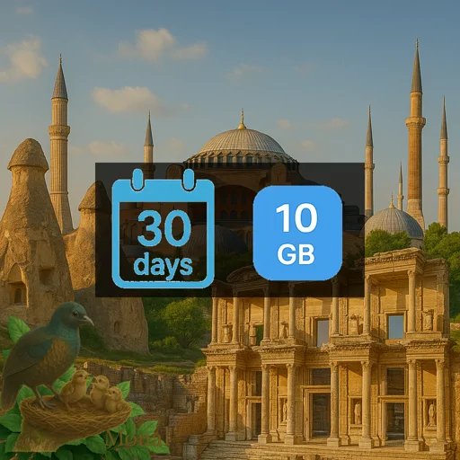 Turkey 10GB 30Days Premium