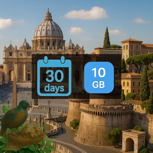 Vatican City 10GB 30Days
