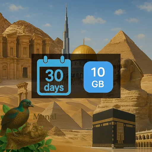 Middle East (5 areas) 10GB 30Days