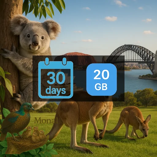 Australia 20GB 30Days