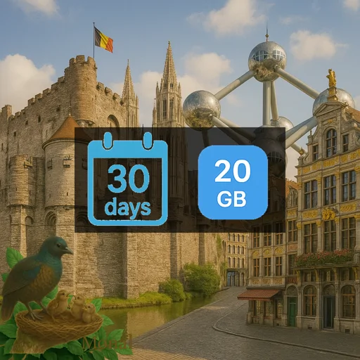 Belgium 20GB 30Days