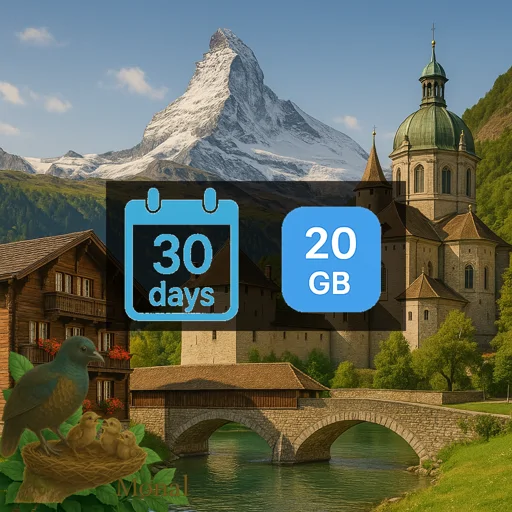 Switzerland 20GB 30Days
