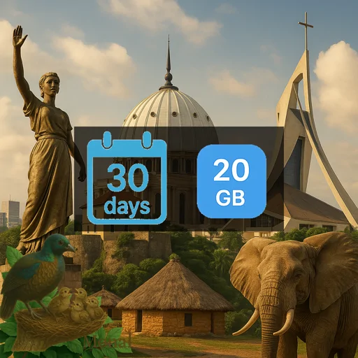 Cote d'Ivoire 20GB 30Days