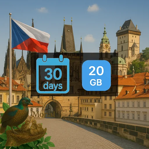 Czech Republic 20GB 30Days