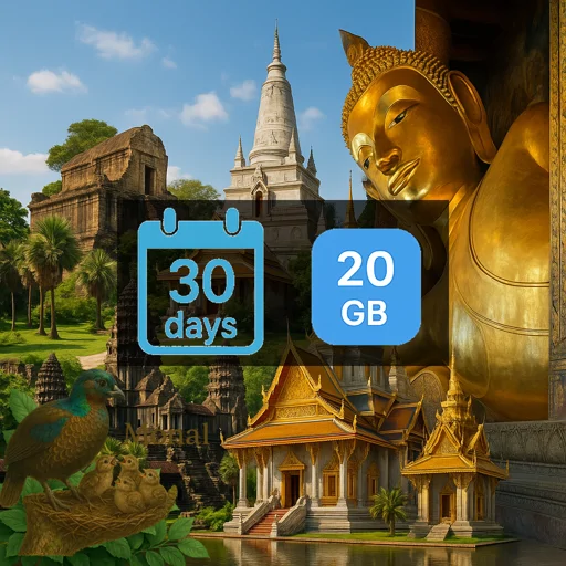 Cambodia 20GB 30Days