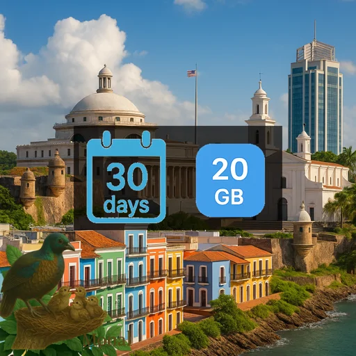 Puerto Rico 20GB 30Days