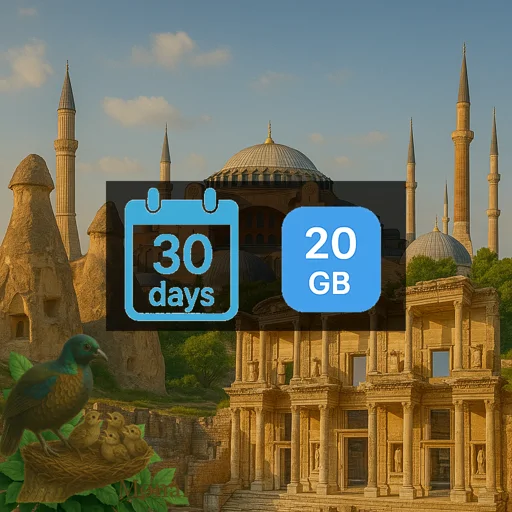 Turkey 20GB 30Days Premium