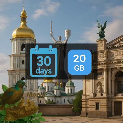 Ukraine 20GB 30Days