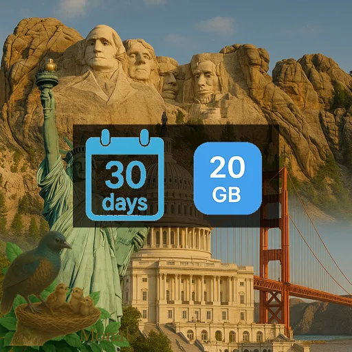 United States 20GB 30Days
