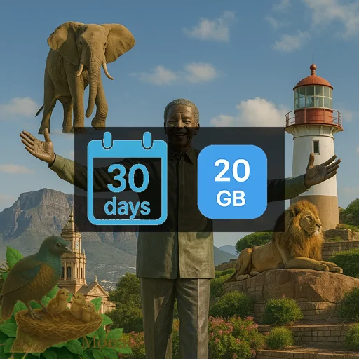 South Africa 20GB 30Days