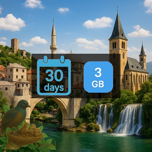 Bosnia and Herzegovina 3GB 30Days
