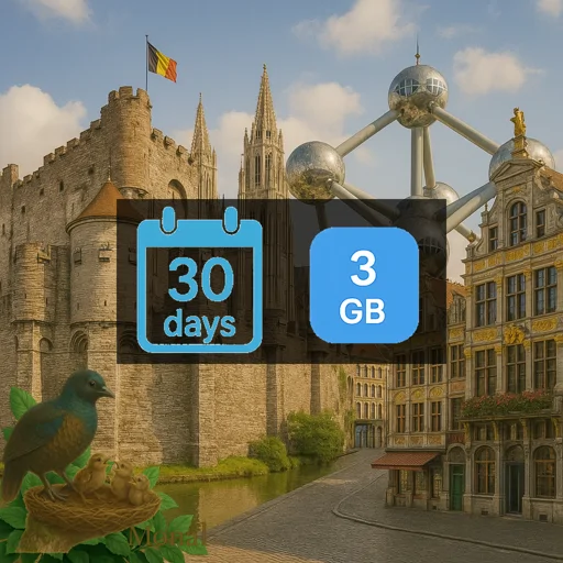Belgium 3GB 30Days