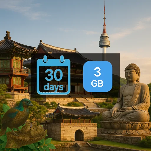 South Korea 3GB 30Days