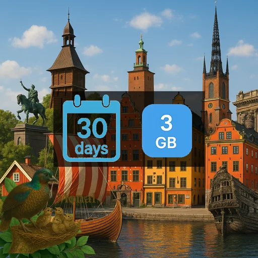 Sweden 3GB 30Days