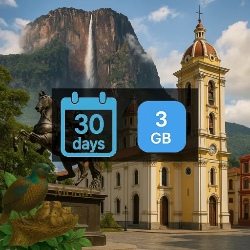 Venezuela 3GB 30Days