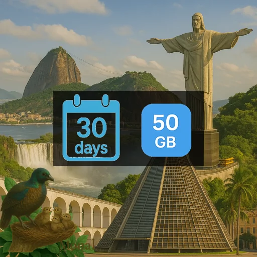 Brazil 50GB 30Days