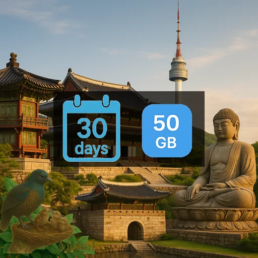 South Korea 50GB 30Days