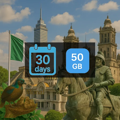 Mexico 50GB 30Days