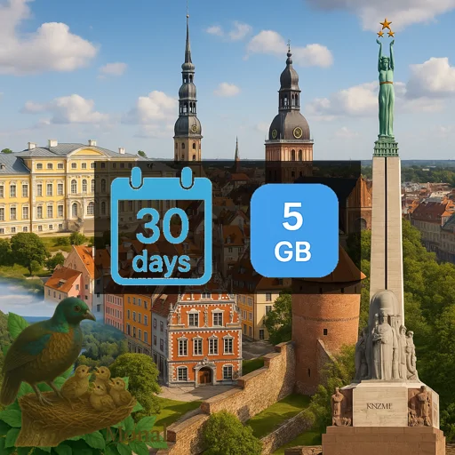 Latvia 5GB 30Days