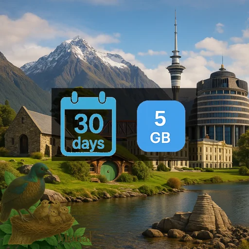 New Zealand 5GB 30Days