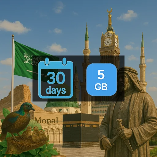 Saudi Arabia 5GB 30Days