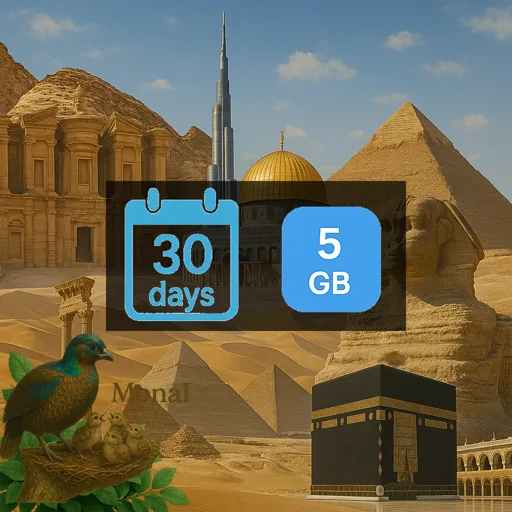 Middle East (5 areas) 5GB 30Days
