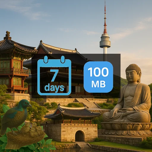 South Korea 100MB 7Days