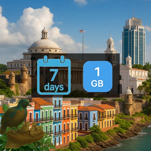 Puerto Rico 1GB 7Days