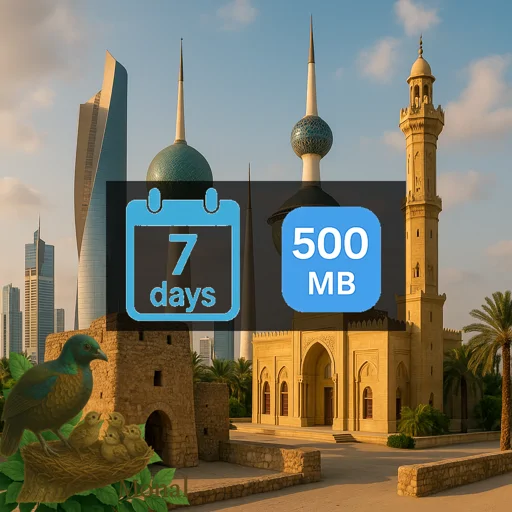 Kuwait 500MB 7Days