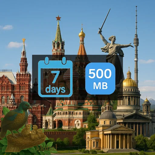 Russia 500MB 7Days