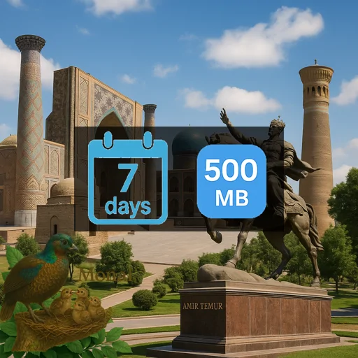 Uzbekistan 500MB 7Days