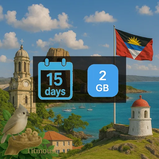 Antigua And Barbuda - 2 GB - 15 Days