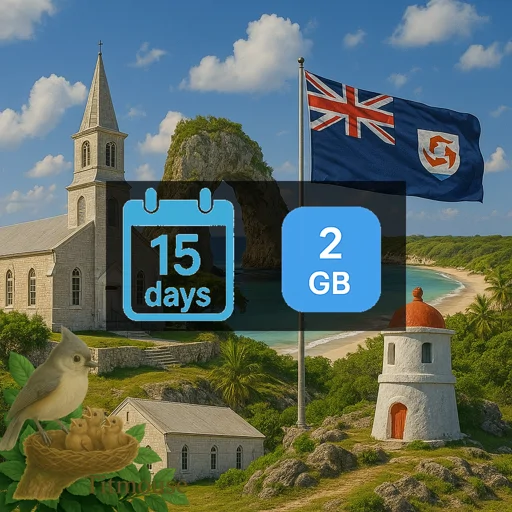 Anguilla - 2 GB - 15 Days