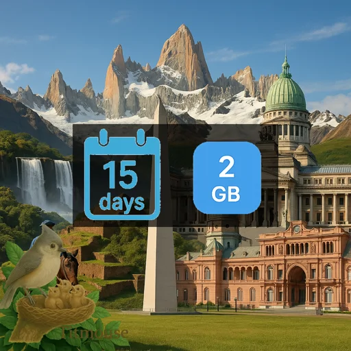 Argentina - 2 GB - 15 Days